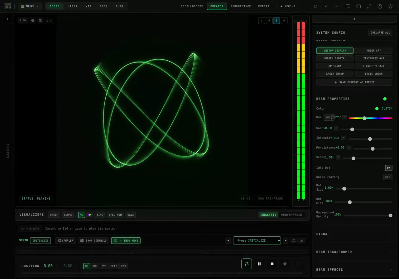 How Do I Freeze an Oscilloscope Display Without Stopping the Audio?