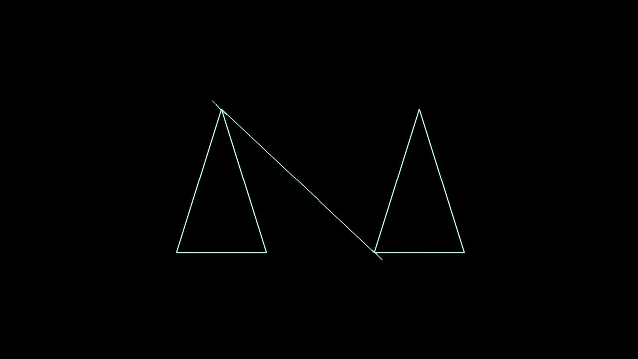 Why Do Lines Connect Separate Shapes in Oscilloscope Drawings?