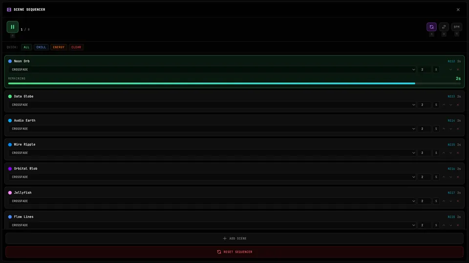 The detached Scene Sequencer