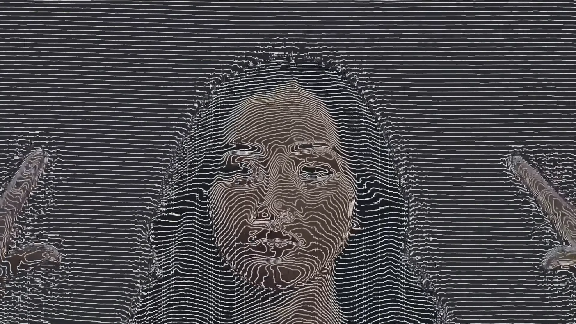 The same portrait pose with hybrid depth-guided engraving