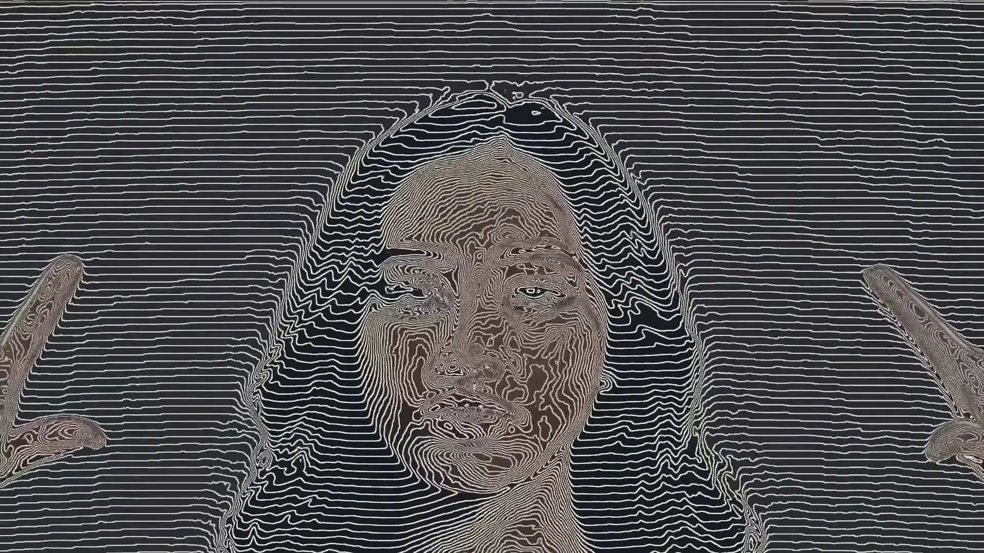 The portrait with brightness-guided engraving