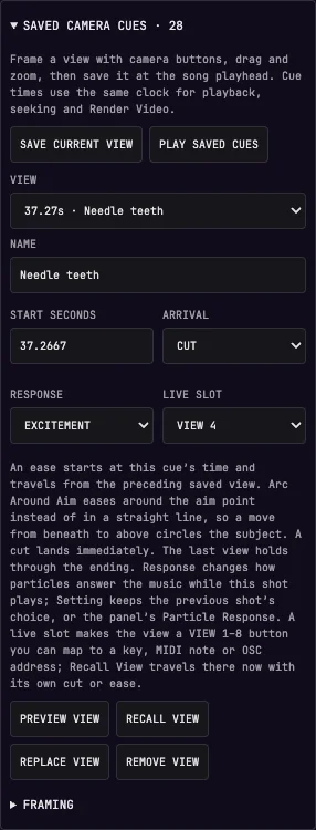A saved cut on the first brass hit: Needle teeth at 37.27 seconds, ARRIVAL set to CUT