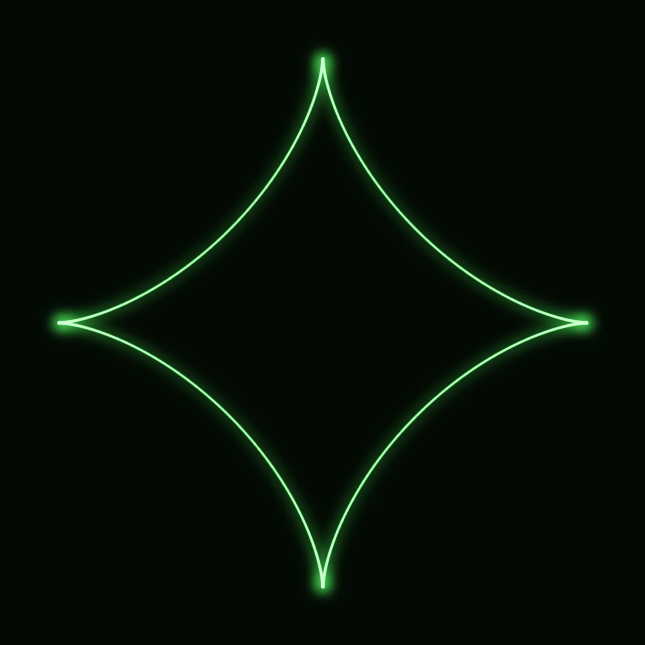 Sharp cusps on an oscilloscope XY trace, showing where corner detail lives