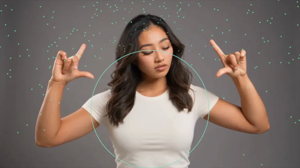 The same spark stream is deflected outside the visible circle