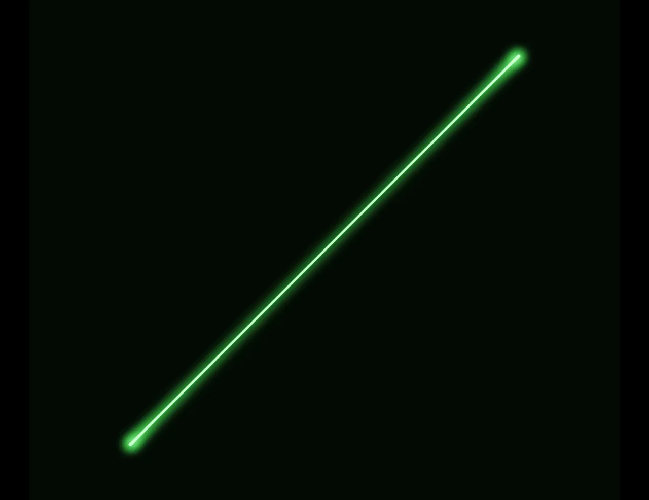 Two equal-frequency C4 sine waves in phase draw a diagonal line