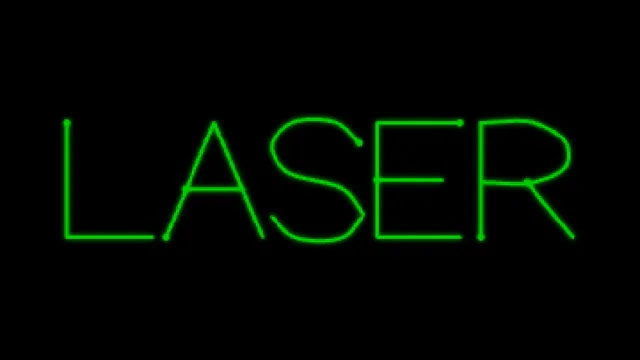 HANDWRITING: LASER written in the BeamTracer single-stroke alphabet
