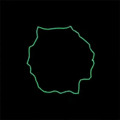 The Loop Wire visualizer: a circular loop whose radius ripples with the playing waveform