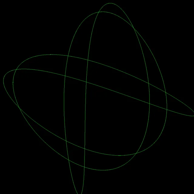 BASIC GREEN: a single thin green stroke with no glow