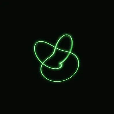 EXPRESSION with the Trefoil Knot 3D preset, rotating on the scope