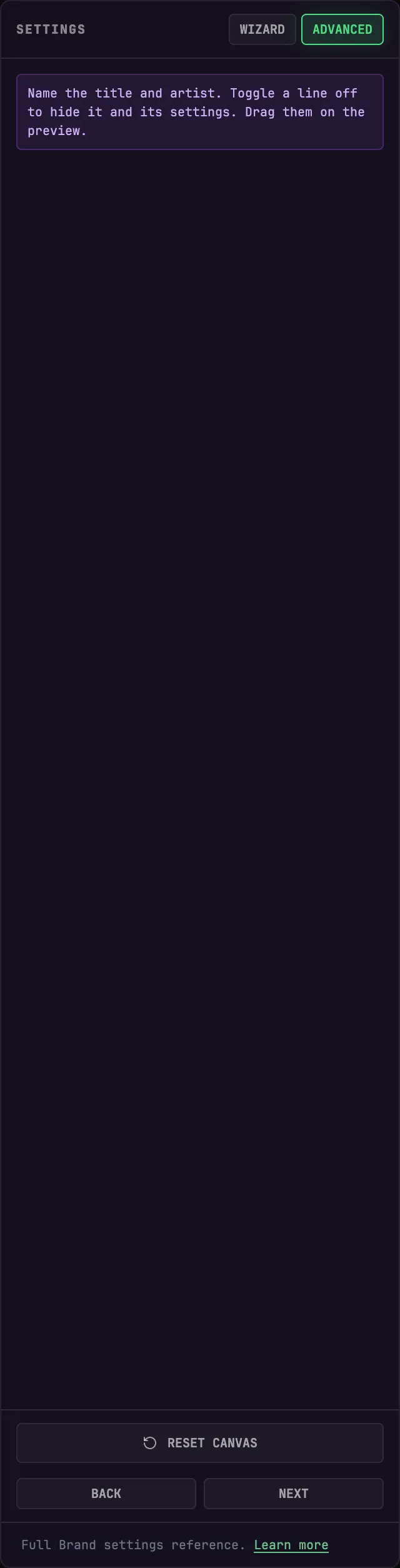Extra text controls