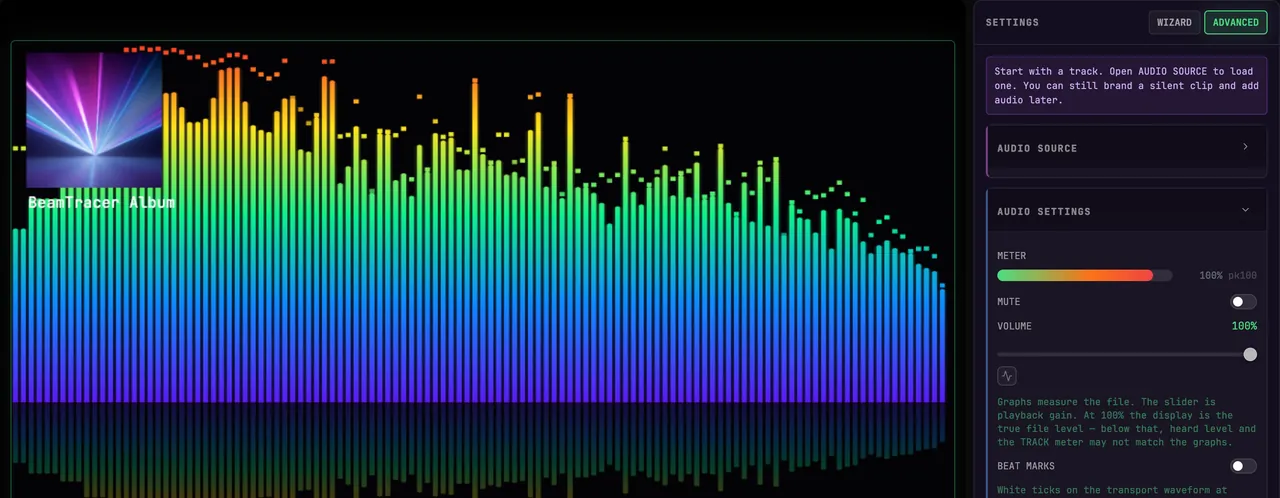 Watch the meter while adjusting playback volume.