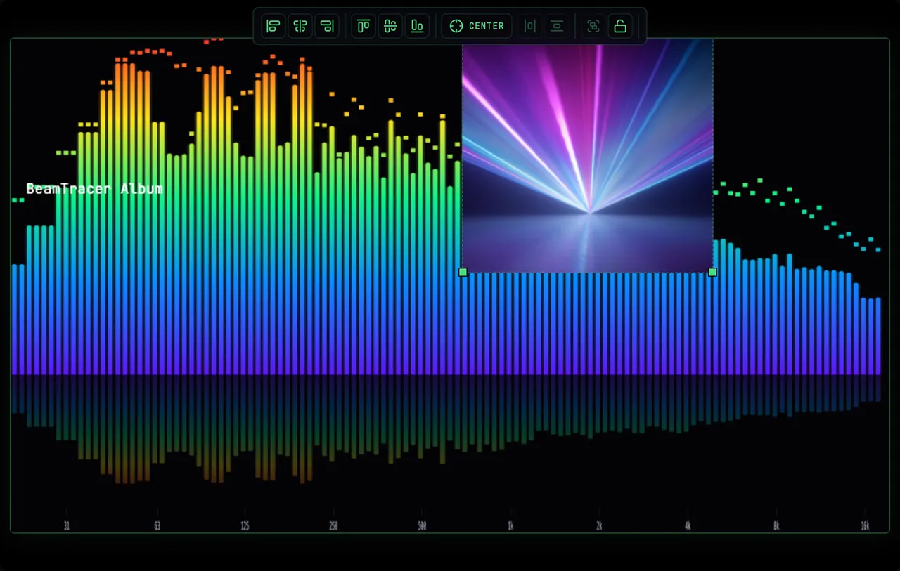 Move and resize artwork directly on the preview.