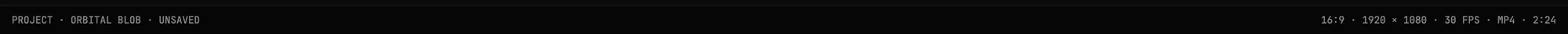 Project status and output settings.