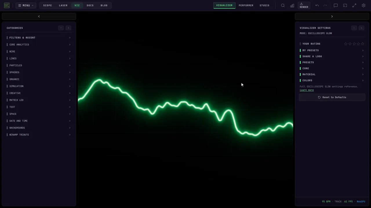 Step through visualizers with the bracket keys