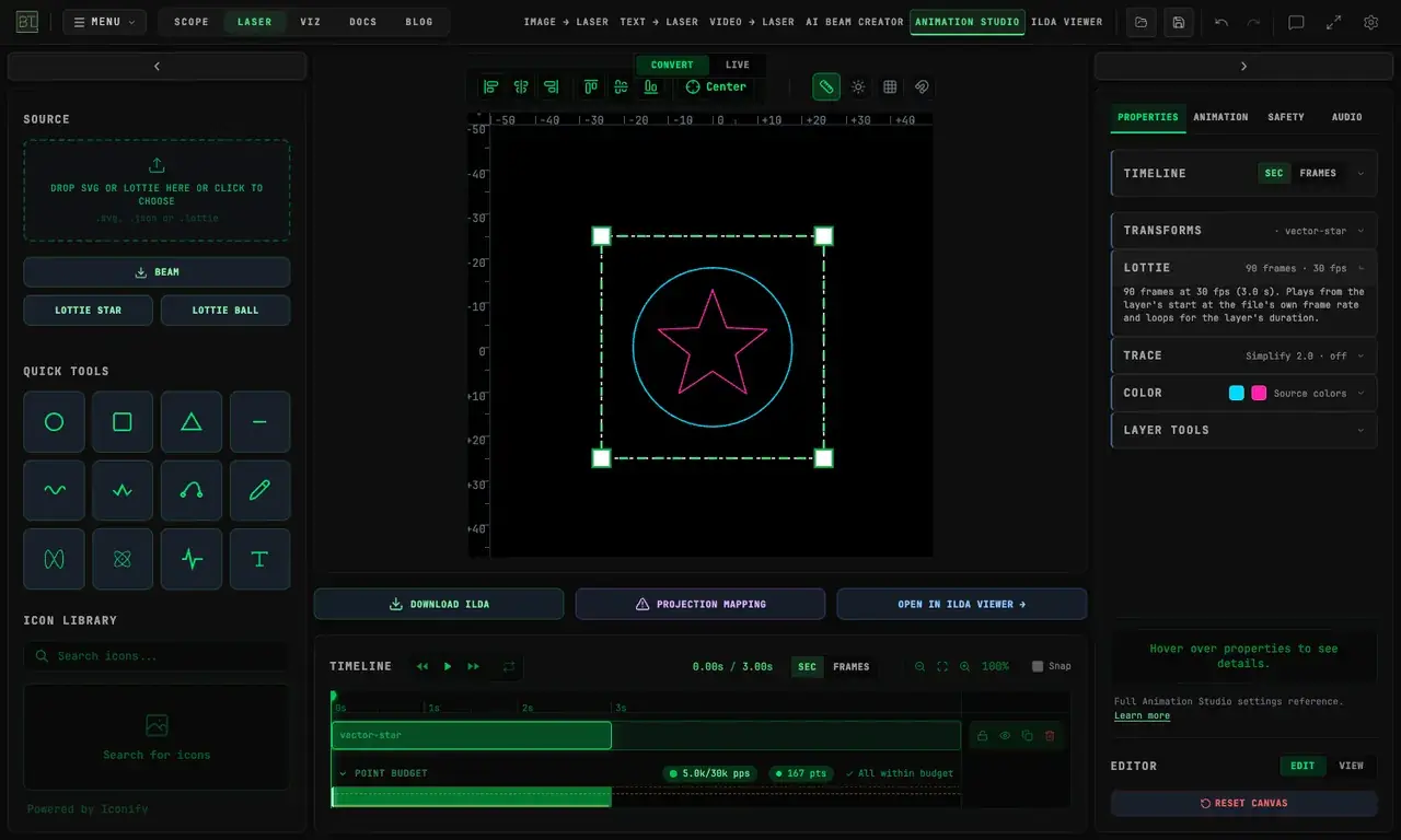 How Do I Turn an After Effects Animation into an ILDA Laser File?